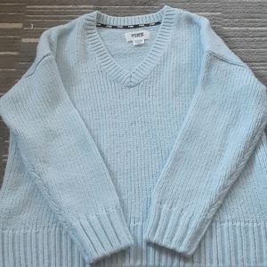 BABY Blue VICTORIA Secret pink sweater